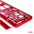 Metallic Red Number Plate Holder