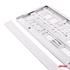 Metallic White Number Plate Holder