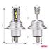 AMIO H mini Series 12V 50W H4 6500K LED Bulbs   Twin Pack
