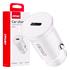 Single USB C 3A 20W 12/24V Car Charger   Short