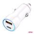 Dual USB A + USB C 3A 20W 12/24V Car Charger