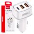 2x USB A + 1x USB C 3A 32W 12/24V 3 Port Car Charger