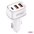 2x USB A + 1x USB C 3A 32W 12/24V 3 Port Car Charger