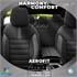 Premium Lacoste Leather Car Seat Covers LIMITED SERIES   Black Grey For Audi A5 Convertible 2017 Onwards