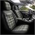 Premium Jacquard Leather Car Seat Covers GTI SPORT   Green Black For Audi E TRON 2018 Onwards