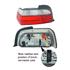 Left Rear Lamp (Coupé, Clear, With Check Control, Original Equipment) for BMW 3 Series Convertible 1992 1999