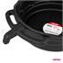Oil drain pan with funnel 10L, 50cm