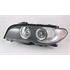 Left Headlamp (With Black Bezel, With Clear Indicator, Takes H7/H7 Bulbs) for BMW 3 Series Coupe 2003 2006