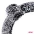 Steering Wheel Cover   Fluffy Grey   37 39cm