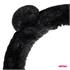 Steering Wheel Cover   Fluffy Black   37 39cm