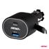 AMIO Quick Car Charger 3.0 with 30W USB C Retractable Cable