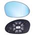 Right Blue Wing Mirror Glass (heated, original equipment) for BMW 3 Series, 2005 2008
