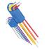 Draper Expert 04911 Metric Extra Long Arm Hex Key Set, Colour Coded (9 Piece)