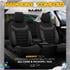 Premium Lacoste Leather Car Seat Covers INDIVIDUAL SERIES   Black Grey For Hyundai TUCSON SUV Van 2015 2020