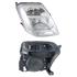 Right Headlamp (Halogen, Takes H4 Bulb, Original Equipment) for Citroen C2 ENTERPRISE 2003 on