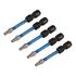 Draper Expert 05651 TX STAR Impact Screwdriver Bits, T15 x 50mm, 1/4" Hex   Pack of 5