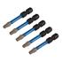 Draper Expert 05653 TX STAR Impact Screwdriver Bits, T25 x 50mm, 1/4" Hex   Pack of 5