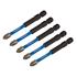 Draper Expert 05676 Cross Slot/PH Type Impact Screwdriver Bits, No.2 x 75mm, 1/4" Hex   Pack of 5