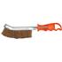 BRASS WIRE BRUSH, PLASTIC HANDLE