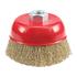 CUP BRUSH 75MM, CRIMPED WIRE