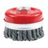 CUP BRUSH 100MM, TWISTED WIRE