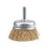 CUP BRUSH W. SHAFT 50MM, CRIMPED WIRE