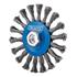Draper 08058 Steel Twist Knot Flat Wire Wheel Brush, 115mm, M14
