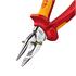 KNIPEX 13185 Needle Nose Combination Pliers insulated with multi component grips, 185mm