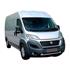 Fiat Ducato 2014 2017 Front Bumper Grille, Matt Black, With Painted Silver Frame