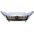 Fiat Ducato 2014 2017 Front Bumper Grille, Matt Black, With Painted Silver Frame