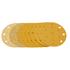 Draper 08480 Gold Sanding Discs with Hook and Loop 150mm Assorted Grit   120G 180G 240G 320G 400G 15 Dust Extraction Holes (Pack of 10)