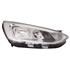 Right Headlamp (Halogen, Silver Bezel, Takes H7 / H1 Bulbs, With LED Daytime Running Light, Supplied With Motor) for Ford FOCUS IV Saloon 2018 on