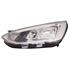 Left Headlamp (Halogen, Silver Bezel, Takes H7 / H1 Bulbs, With LED Daytime Running Light, Supplied With Motor) for Ford FOCUS IV Saloon 2018 on