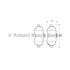 Bosch Rear Brake Pads (Full set for Rear Axle)   0986424646