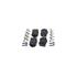 Bosch Rear Brake Pads (Full set for Rear Axle)   0986460280