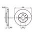 Bosch Front Axle Brake Discs (Pair)   Diameter: 256mm   0986478308