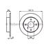 Bosch Rear Axle Brake Discs (Pair)   Diameter 257.8mm   0986478564