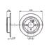 Bosch Rear Axle Brake Discs (Pair)   Diameter: 259mm   0986478601