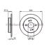Bosch Rear Axle Brake Discs (Pair)   Diameter: 234mm   0986479256