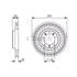 Bosch Front Axle Brake Discs (Pair)   Diameter: 283mm   0986479C33