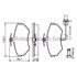 Bosch Front Brake Pads (Full set for Front Axle)   0986494042