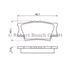 Bosch Rear Brake Pads (Full set for Rear Axle)   0986494154