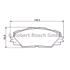 Bosch Front Brake Pads (Full set for Front Axle)   0986494174