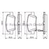 Bosch Rear Brake Pads (Full set for Rear Axle)   0986494182
