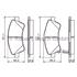 Bosch Front Brake Pads (Full set for Front Axle)   0986494187