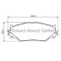 Bosch Front Brake Pads (Full set for Front Axle)   0986494316