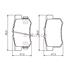 Bosch Rear Brake Pads (Full set for Rear Axle)   0986494358