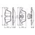 Bosch Rear Brake Pads (Full set for Rear Axle)   0986494554