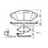 Bosch Front Brake Pads (Full set for Front Axle)   0986494704