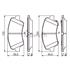Bosch Front Brake Pads (Full set for Front Axle)   0986494712
